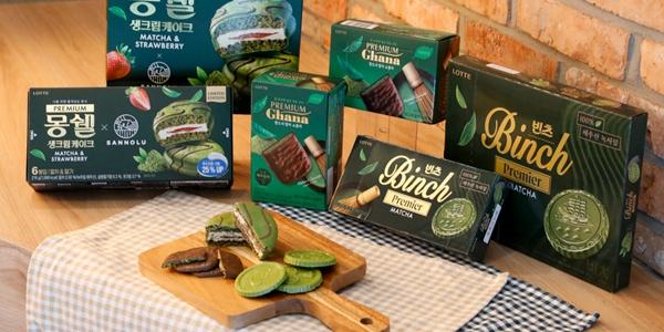 롯데웰푸드 '말차 디저트' 두번째 제품군 선봬, 빈츠프리미어말차는 상시 판매