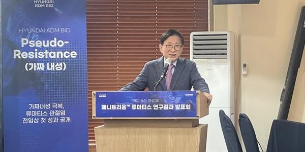 [현장] 코로나19 치료제 실패 뒤 '플랫폼 신약' 전환, 조원동 현대ADM 