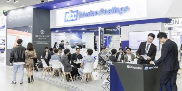 KCC 국제 조선 및 해양산업 전시회 참가, 친환경 선박도료 선보여