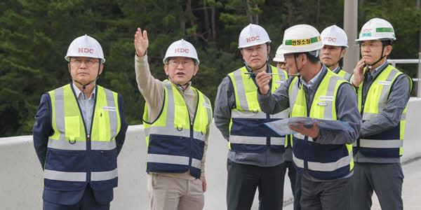 HDC현대산업개발 경영진 현장점검 시행, 정경구 