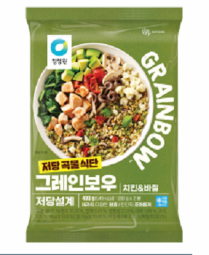 대상 청정원, 저당 곡물 식단 '그레인보우' 신제품 '치킨&바질' 출시