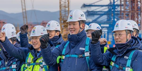 GS건설 대표 허윤홍 부산 현장서 시무식, 