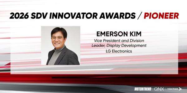 LG전자, '벤더블 무빙 디스플레이'로 모터트렌드 'SDV 이노베이터' 수상