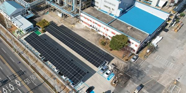 코오롱인더스트리 구미공장에 태양광 설비 구축, 연간 318만kWh 전력 생산