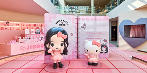 CJ온스타일, 서울 신사동 크림 매장에서 '헬로키티x지수' 팝업스토어 열어