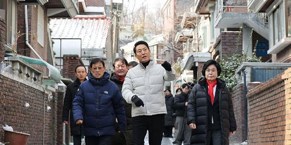 서울시장 오세훈 새해 첫 정비사업 현장 방문, 신림7구역 사업성 개선 약속