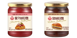 오뚜기 버터쨈 2종 출시, 딸기와 팥에 버터 풍미 더해