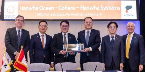 한화그룹 '60조' 캐나다 잠수함 수주 총력전, AI 우주 분야 현지기업 5곳과 양해각서