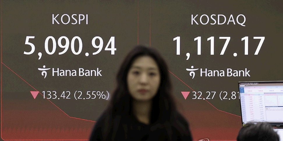 코스피 장중 '케빈 워시' 불확실성에 하락 5190선, 원/달러 환율 1450원대
