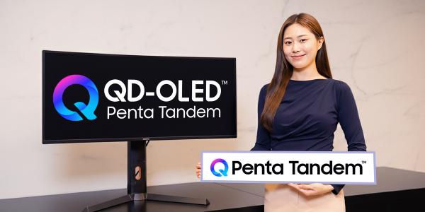 삼성디스플레이 5중 적층 'QD-OLED 펜타 탠덤' 론칭, 발광효율 1.3배 상승