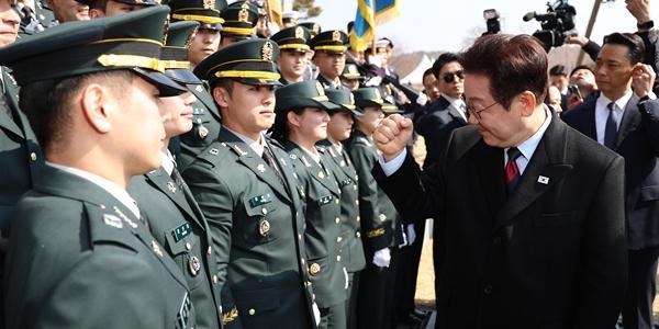 이재명 육·해·공군 사관학교 통합임관식 축사, 