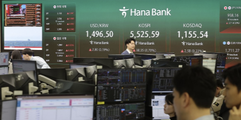 코스피 고유가·고환율에도 장중 5510선 상승, 원/달러 환율 1501원 출발 
