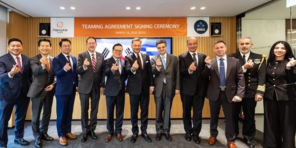 한화오션 그리스 조선·방산기업 '오넥스'와 협력 체결, 그리스 잠수함 사업 공동 참여