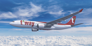 중동 사태로 항공유 가격 폭등, 티웨이항공 <a href='https://www.businesspost.co.kr/BP?command=article_view&num=424175' class='human_link' style='text-decoration:underline' target='_blank'>이상윤</a> 공격적 장거리 노선 확장에 수익성 방어전략 주목