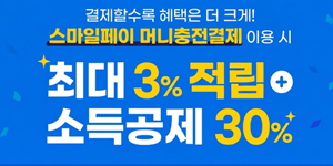 G마켓 '머니충전결제' 행사 개최, 결제금액 최대 3% 적립 혜택  