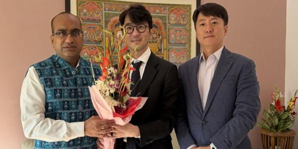 크래프톤 김창한, '전략적 거점' 인도 상원의원 만나 장기 협력방안 논의