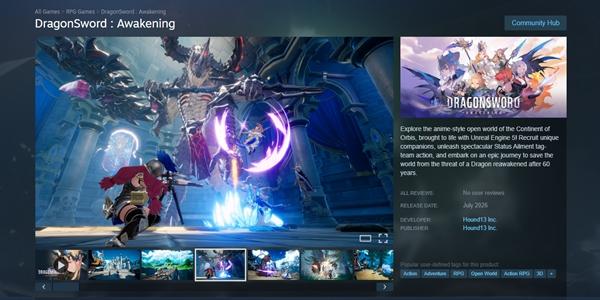 하운드13 '드래곤소드' 스팀 독자 출시 준비에 웹젠, 법원에 금지 가처분 신청