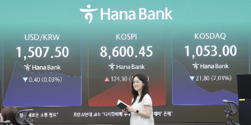 코스피 장중 2%대 상승 '사상 최고가' 8600선, 원/달러 환율 1508.8원 출발 