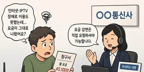 인터넷·IPTV 장애 때 요금 감면받을 수 있는 거 아나요?, 통신3사 장애 보상제 운영하면서도 '쉬쉬'