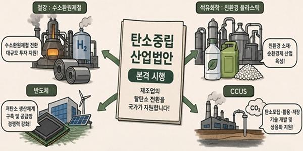 [기후경쟁력포럼③] 탄소중립산업법안이 제조업 판 바꾼다, 수소환원제철·친환경플라스틱 탈탄소 지원