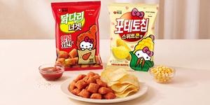 농심, CJ올리브영과 협업해 '산리오' 스낵 신제품 2종 출시