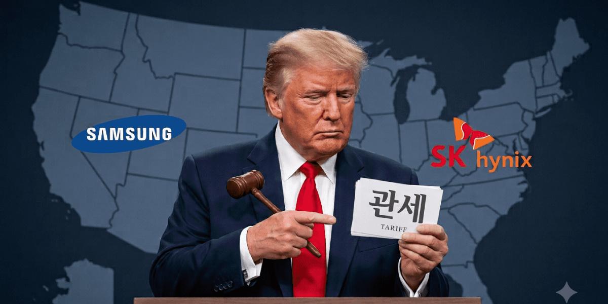 트럼프 반도체 들어간 완제품에도 관세 부과 압박, 삼성전자·SK하이닉스 메모리 호황 '불안불안'