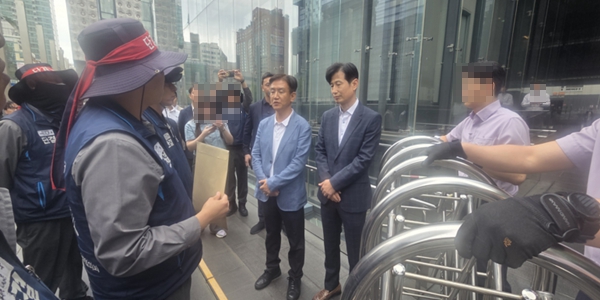 [현장] 삼성중공업도 임단협 파열음, 노측 "삼성그룹이 직접 교섭에 임해라"
