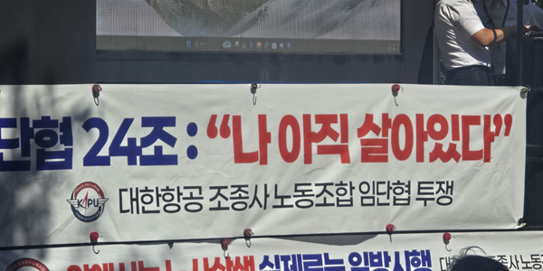 [현장] 대한항공 10년 만에 파업 위기, 조종사 노조 "통합서열 기준 부당" 사측 "불이익 없다"