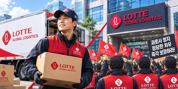 롯데글로벌로지스 원하청 교섭 '첩첩산중', 택배노조 '수수료 인상·주5일제' 요구에 진퇴양난