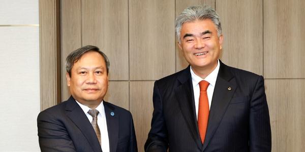 대우건설 회장 정원주 하노이 시장 면담, 
