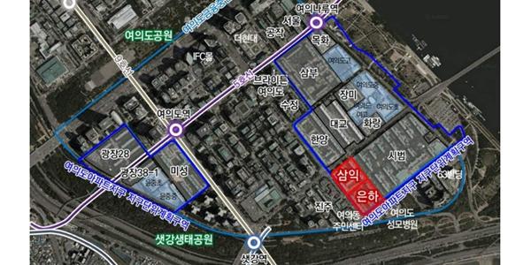 여의도 삼익·은하아파트 나란히 재건축 시공사 선정 공고, 공사비 3.3㎡당 1050만 원