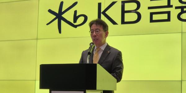 [현장] KB금융지주 회장 후보 이재근 "1등 안주 않겠다, 금융산업 새 표준 만들겠다"
