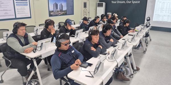 대우건설 외국인 근로자 안전관리 강화, 스마트 안전교육·AI 번역기 도입 확대