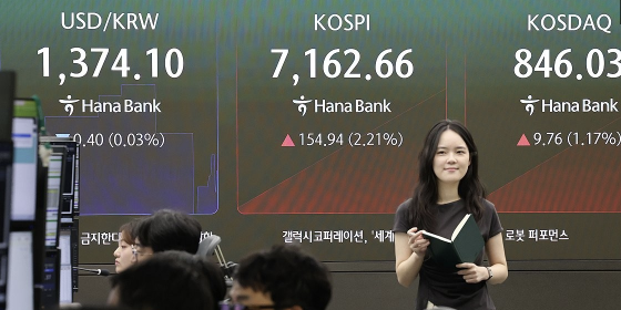 코스피 미국 증시 훈풍에 장중 1%대 강세 7130선, 코스닥도 1%대 올라 