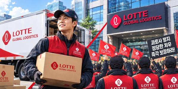 롯데글로벌로지스 원하청 교섭 '첩첩산중', 택배노조 '수수료 인상·주5일제' 요구에 진퇴양난