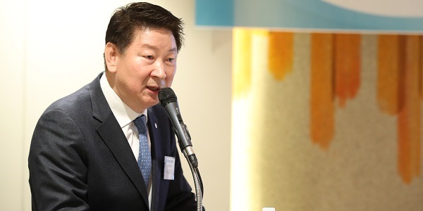 ▲ 오화경 저축은행중앙회장이 2025년 3월31일 '저축은행중앙회 정기총회'에서 발언하고 있다. <저축은행중앙회>