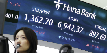 코스피 외국인·기관 동반 매도세에 장중 하락전환 6940선, 코스닥도 소폭 내려 