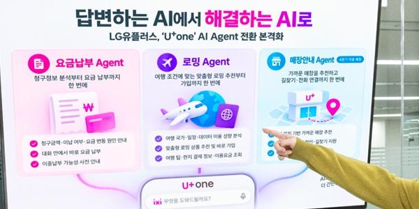 LG유플러스 'U+one' AI 에이전트 전환 본격화, 요금 납부도 로밍 가입도