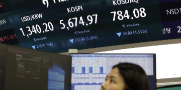코스피 코스닥 장중 동반 '매도 사이드카', 코스피 6%대 하락 5600선 무너져